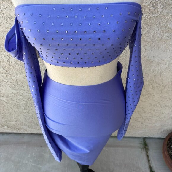 The Andamane Lexi Crystal Medium Top and Skirt - Picture 5 of 9